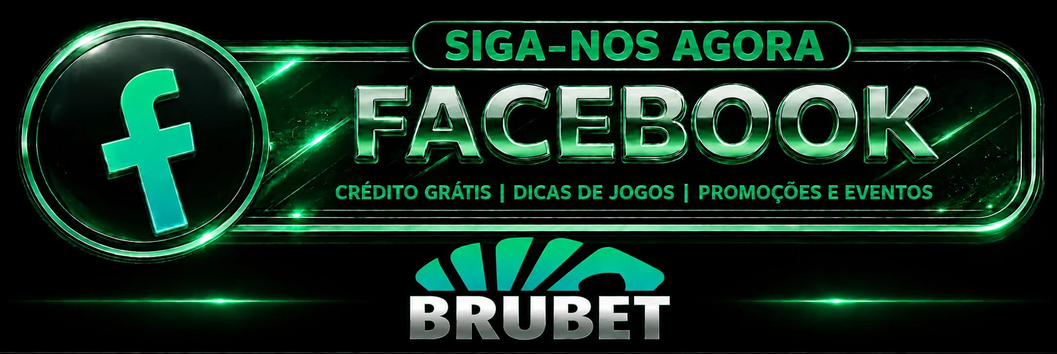 Siga o Brubets no Facebook para promoções de cassino