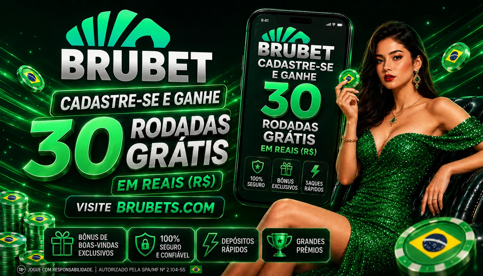 Bônus e rodadas grátis Brubets