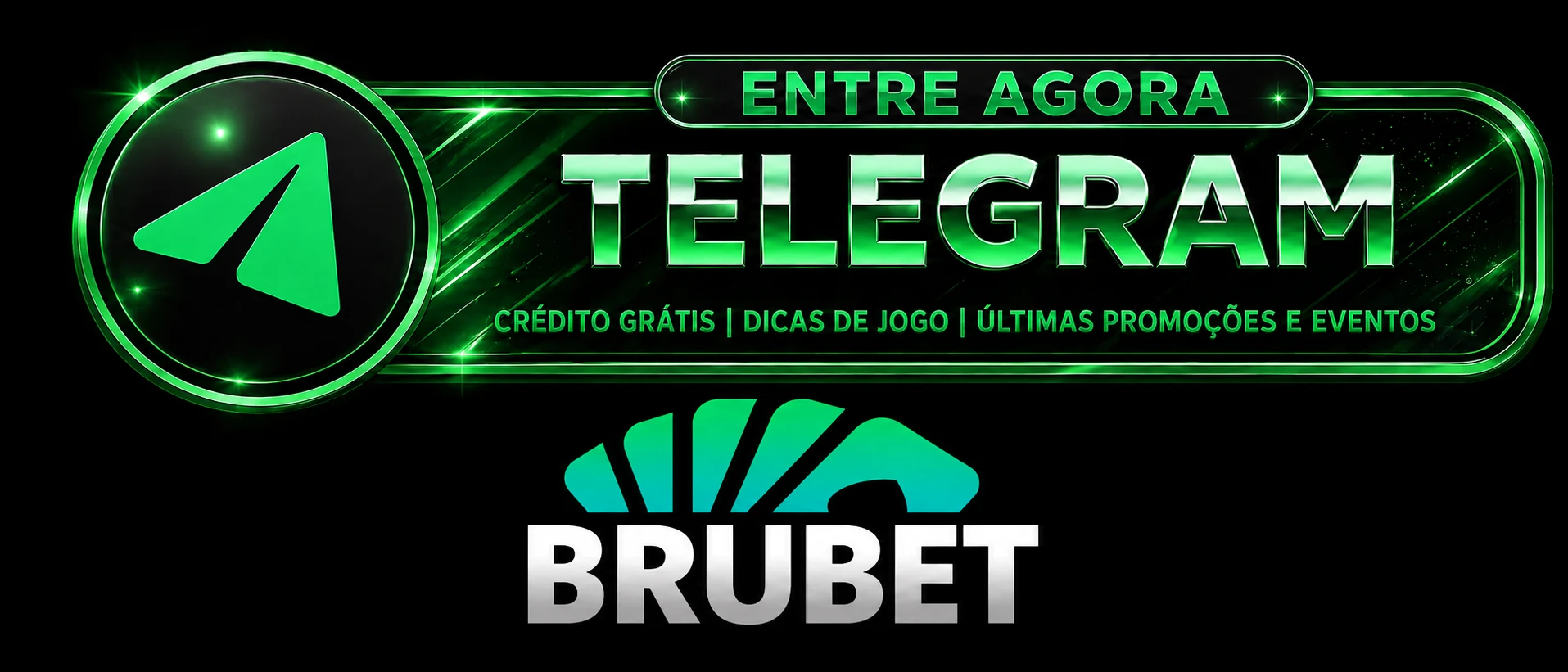 Siga o Brubets no Telegram para bônus e novidades